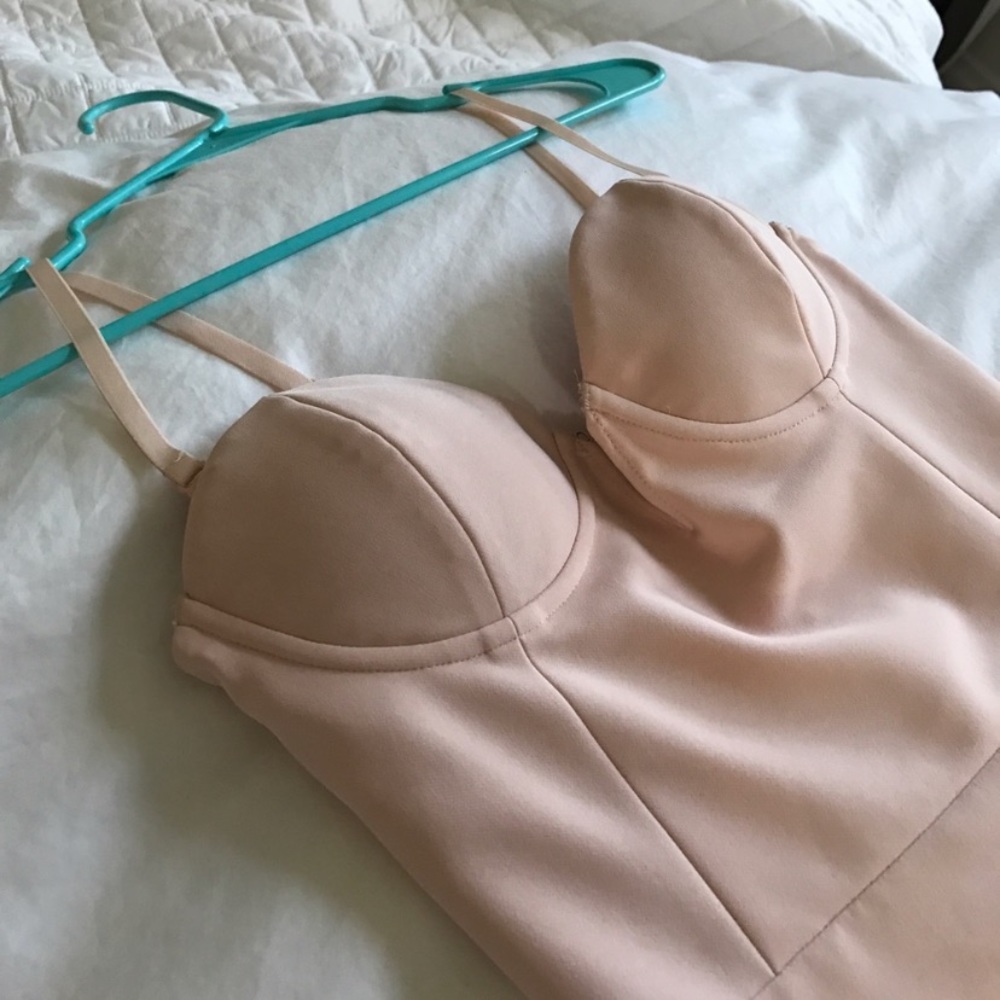 Bebe blush bodycon dress